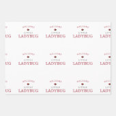 Feuille De Papier Cadeau Le Motif de Little Ladybug Boho (Devant 2)