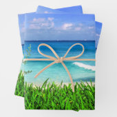 Feuille De Papier Cadeau Le paradis maritime tropical de Cancun à Mexico (En situation)