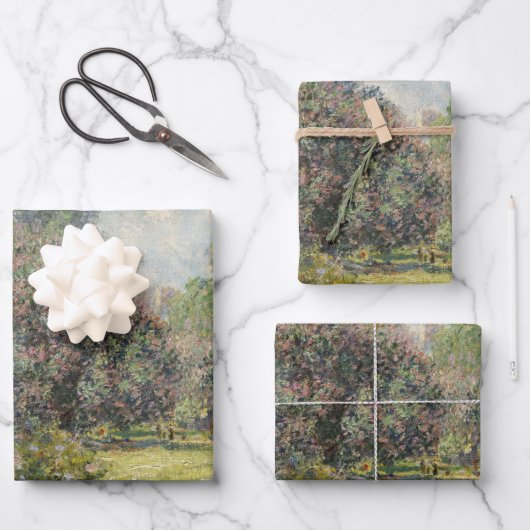 Feuille De Papier Cadeau Le Parc Monceau - Claude Monet (Recto)