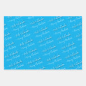 Feuille De Papier Cadeau Le Père Noël d'Hawaï Mele Kalikimaka (Devant 3)