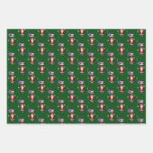 Feuille De Papier Cadeau Le Père Noël doux visite l'Ohio (Devant)