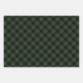 Feuille De Papier Cadeau Le Plaid de Buffalo Rob Roy Check Green Plaid Moti (Devant 3)