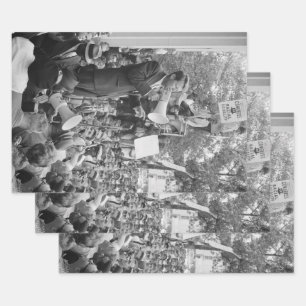 Feuille De Papier Cadeau Le sénateur Robert Kennedy en campagne pour le pré