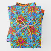 Feuille De Papier Cadeau Le soleil du jour (En situation)