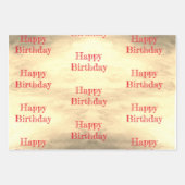 Feuille De Papier Cadeau "Le Soleil" M'Tarot Anniversaire (Devant 2)