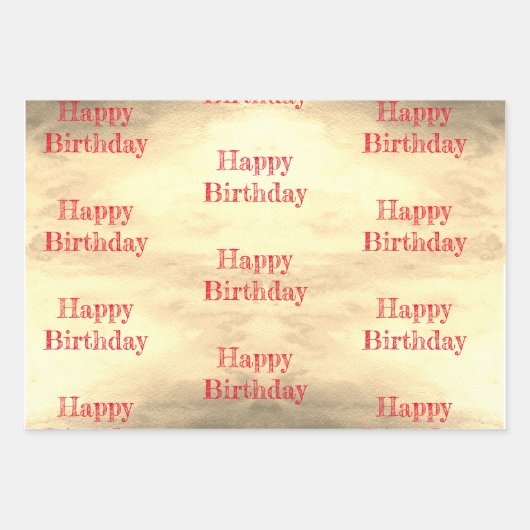 Feuille De Papier Cadeau "Le Soleil" M'Tarot Anniversaire (Devant 2)