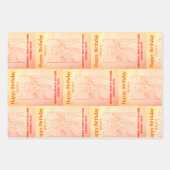 Feuille De Papier Cadeau "Le Soleil" M'Tarot Anniversaire (Devant 3)