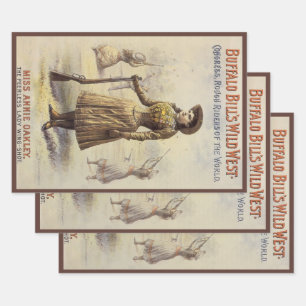Feuille De Papier Cadeau Le spectacle du Far West de Buffalo Bill avec Anni