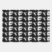 Feuille De Papier Cadeau Lecture du motif graphique de la guitare (Devant 3)