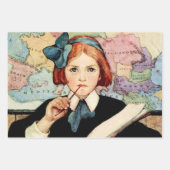 Feuille De Papier Cadeau L'Élève par Jessie Willcox Smith (Devant)