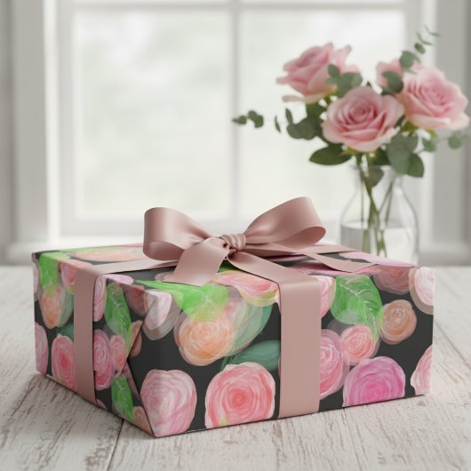 Feuille De Papier Cadeau L'Ensemble Ultimate Rose Artistique