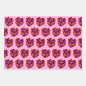 Feuille De Papier Cadeau Leo Zodiac Coquette Coeur gâteau d'anniversaire (Devant)