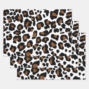 Feuille De Papier Cadeau Leopard Big Cat Fur Motif Imprimer