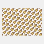 Feuille De Papier Cadeau Leopard Golden Christmas Tree Motif (Devant 3)
