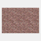 Feuille De Papier Cadeau Leopard rose et Motif de la jungle d'or (Devant 3)