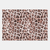Feuille De Papier Cadeau Léopard rose rose (Devant 2)