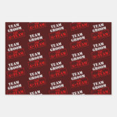 Feuille De Papier Cadeau L'équipe du marié G-Team (Devant 2)