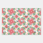 Feuille De Papier Cadeau L'équipement de golf sur le thème de Noël (Devant 3)