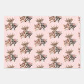 Feuille De Papier Cadeau Les animaux de forêt mignons (Devant 2)