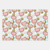 Feuille De Papier Cadeau Les animaux de la Saint-Valentin (Devant)