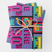 Feuille De Papier Cadeau Les années 90 (En situation)