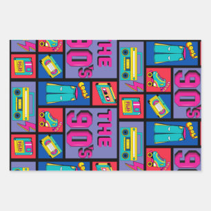 Feuille De Papier Cadeau Les années 90