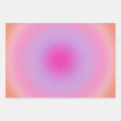 Feuille De Papier Cadeau Les Couleurs 01 Aura Orange Et Rose (Devant)