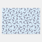 Feuille De Papier Cadeau Les dauphins dans le Motif marin (Devant)