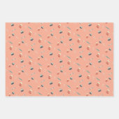 Feuille De Papier Cadeau Les délices de Noël, rétro doux (Devant 3)