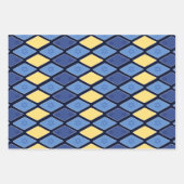 Feuille De Papier Cadeau Les étoiles de David personnalisées (Devant)