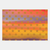 Feuille De Papier Cadeau Les Étoiles Du Désert Du Sud-Ouest Et Les Rayures (Devant 2)