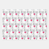 Feuille De Papier Cadeau Les femmes sont comme les vins 50e draps d'envelop (Devant 2)