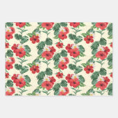 Feuille De Papier Cadeau Les fleurs tropicales du Lotus Blanc (Devant 3)