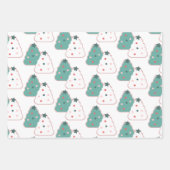 Feuille De Papier Cadeau Les friandises et les rayures de Noël (Devant 2)