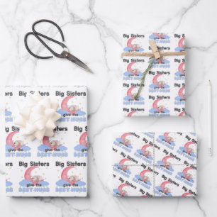 Feuille De Papier Cadeau Les grandes soeurs donnent les meilleurs hugs - La