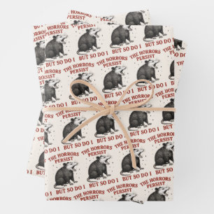 Feuille De Papier Cadeau Les Horreurs Persistent Mais Moi Aussi