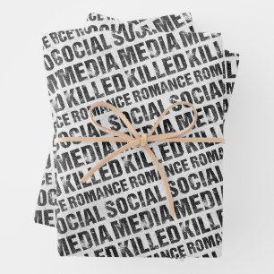 Feuille De Papier Cadeau Les médias sociaux ont tué la romance