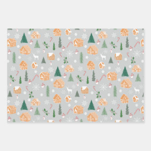 Feuille De Papier Cadeau Les merveilles de Noël