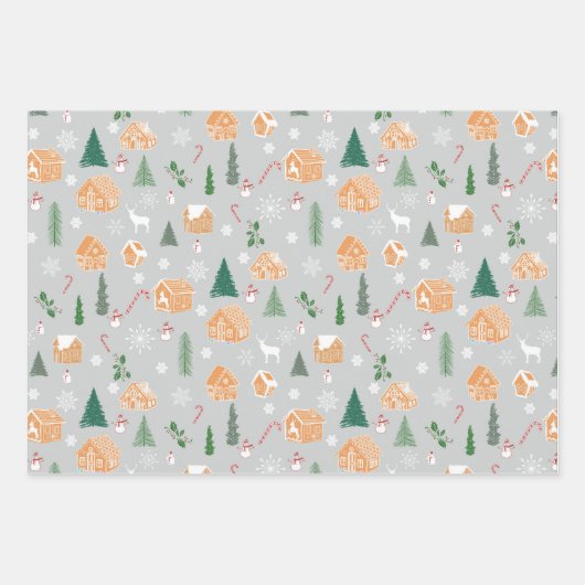 Feuille De Papier Cadeau Les merveilles de Noël (Devant)