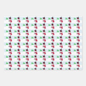 Feuille De Papier Cadeau Les neigeurs en hiver (Devant)
