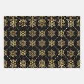 Feuille De Papier Cadeau Les Patterns de Snowflakes (Devant 3)