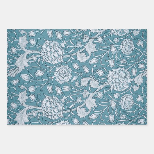 Feuille De Papier Cadeau Les perdrix dans un arbre fleuri (Devant 3)