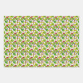 Feuille De Papier Cadeau Les perroquets tropicaux (Devant 2)