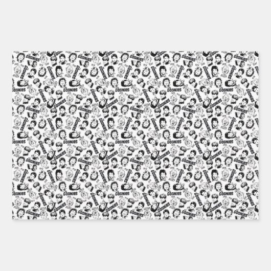 Feuille De Papier Cadeau Les personnages de Goonies Motif (Devant)