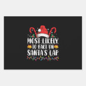 Feuille De Papier Cadeau Les Plus Susceptibles De Commencer Sur Père Noël L (Devant)