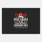 Feuille De Papier Cadeau Les Plus Susceptibles De Demander Le Cadeau Le Plu (Devant)