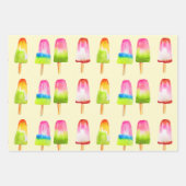 Feuille De Papier Cadeau Les pops glacés popsicles gâteries délicieuses (Devant)