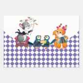 Feuille De Papier Cadeau Les souris et les écureuils jouent un concert (Devant)