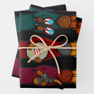 Feuille De Papier Cadeau Les Trois Sages Portoricains – Parranda