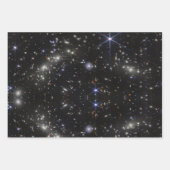 Feuille De Papier Cadeau L'espace extra-atmosphérique Stars Galaxies Systèm (Devant 3)